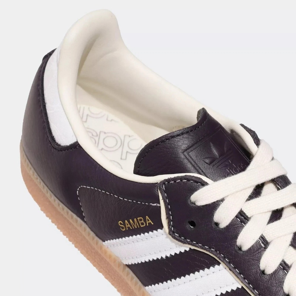 adidas Originals Samba OG Womens Sz 5.5 Aura Black/Cream White Shoes IG6836 NEW - Picture 7 of 8